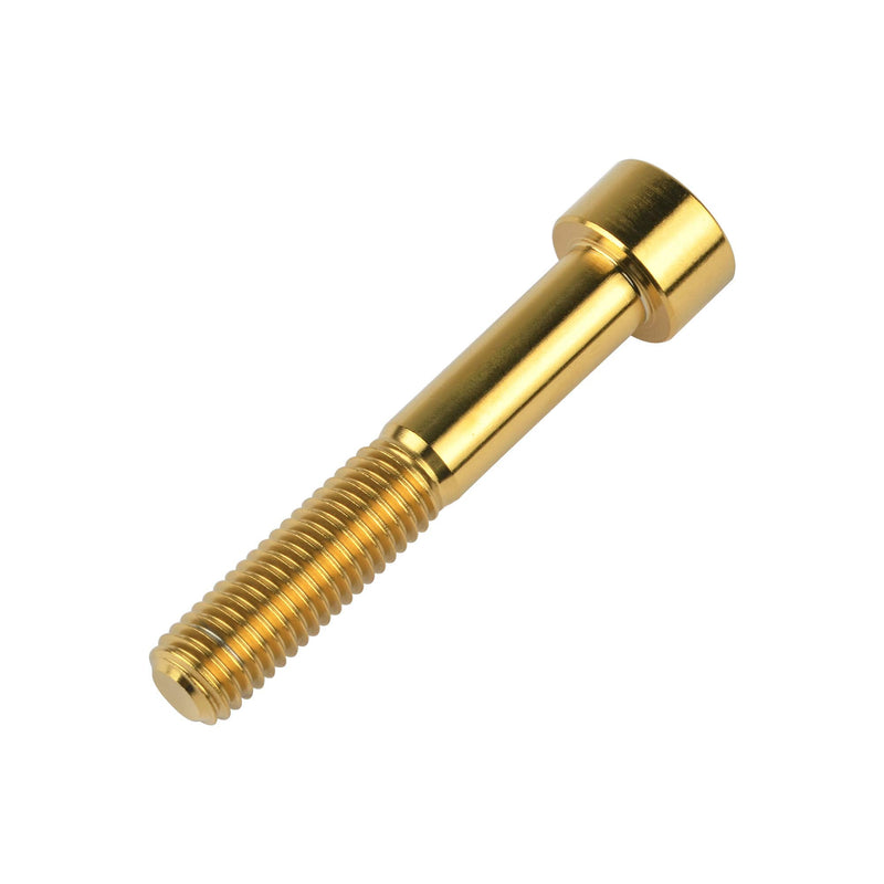 Titanium Cap Allen Socket Head Bolts M10 20 25 30 35 40 45 50 55 60mm Screw Pack of 4 (M10x60mm Pitch 1.25mm, Gold) M10x60mm Pitch 1.25mm