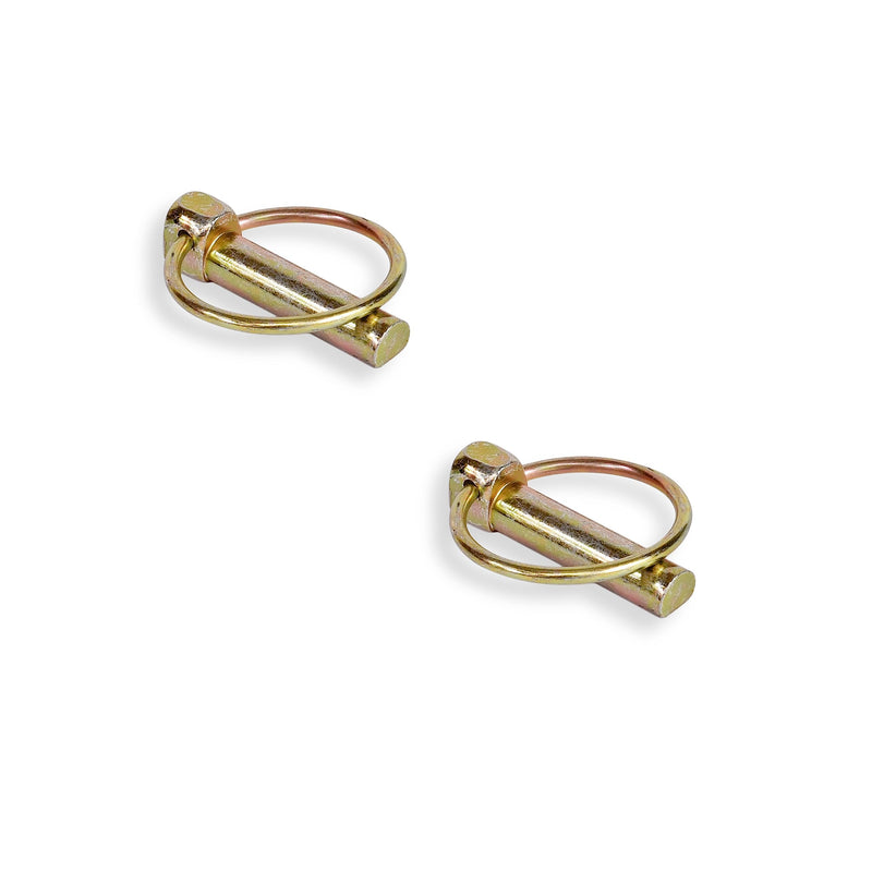[Australia - AusPower] - Grade 2 Shear Bolts ½” x 3-½” with ½” Nylock Nuts: 5 Pack for Rotary Cutters: Includes 2 Bonus Linch Pins 7/16" x 1-3/4" 