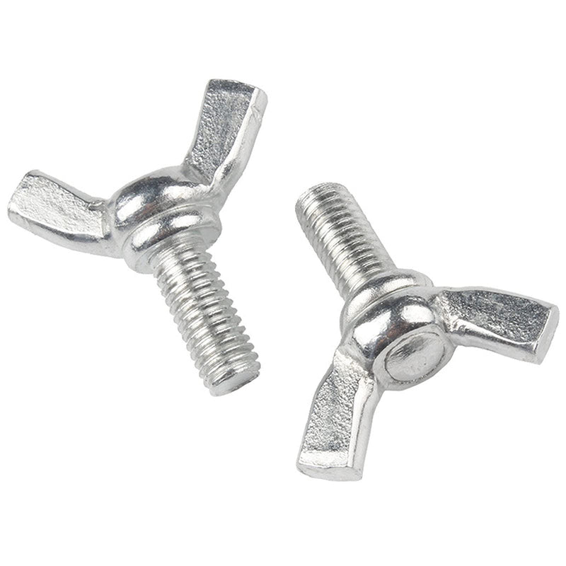 [Australia - AusPower] - 20 Pcs M6 Carbon Steel Zinc Plating Wing Butterfly Screws Bolts,Wing Bolt,Machine Fastener,Thumb Hand Screws for Electronic Equipment (Galvanized M6-1.0 x 12mm) M6-1.0 x 12mm?20Pcs? 