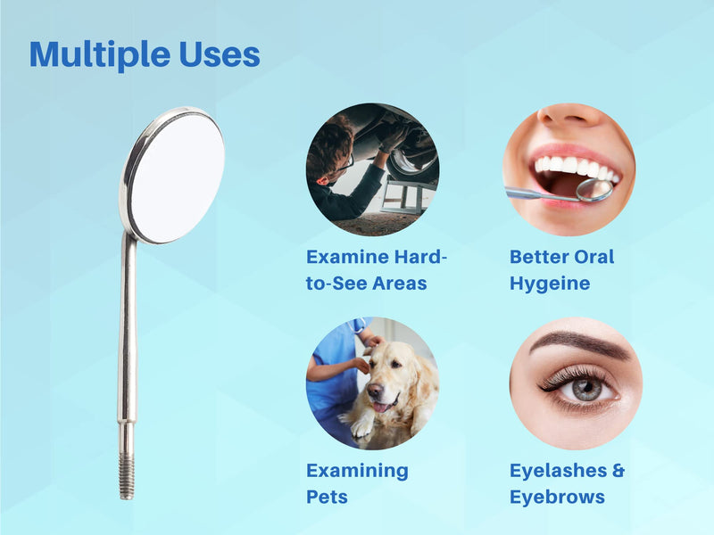 [Australia - AusPower] - DENTAL MIRRORS TOPS CONE SOCKET FRONT SURFACE RHODIUM SET OF 12 ARTMAN BRAND 