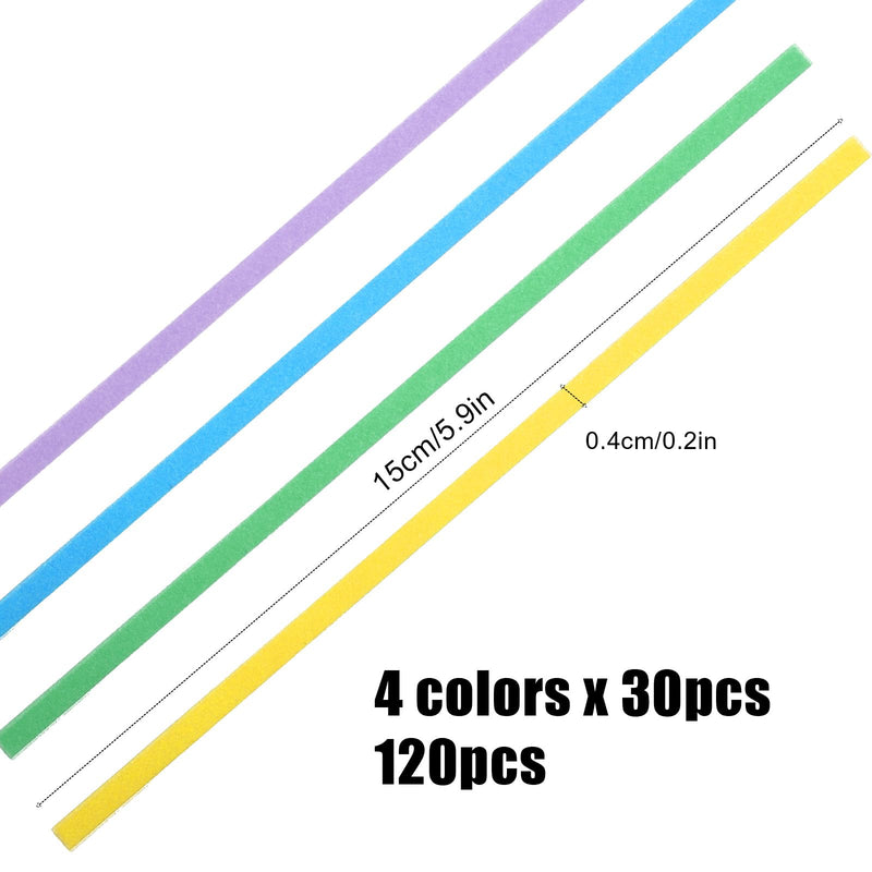 [Australia - AusPower] - Dental Polishing Strips Teeth Sanding Grinding Tool Universal Dental Abrasive Strips Teeth Polishing Finishing 4mm x 150mm Finishing Tooth File for Oral Care Cleaning Gloss Contouring (120) 120 