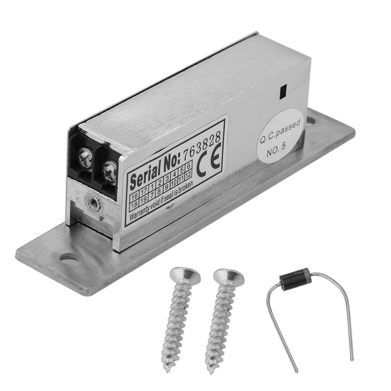 Dioche 12V Electric Strike Lock - Adjustable Narrow-Type Electric Strike Door Lock with Double Unlock Mode and Intelligent Access Control