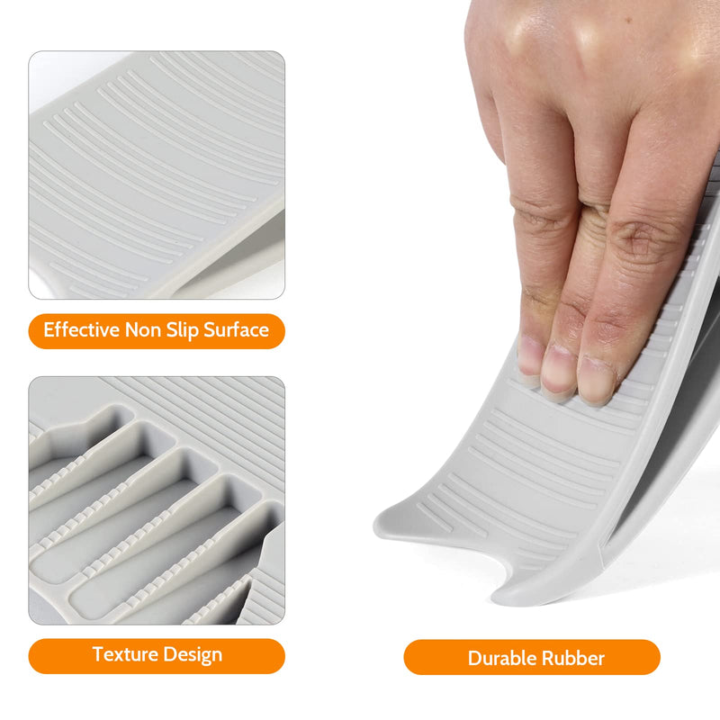 [Australia - AusPower] - ?Original Patented? Two Way Door Stoppers for Bottom of Door, Optish Non Slip Rubber Door Stop, Door Stopper Wedge for Carpet, Hardwood, Tile, Stone and Concrete Gray 3 Pack 