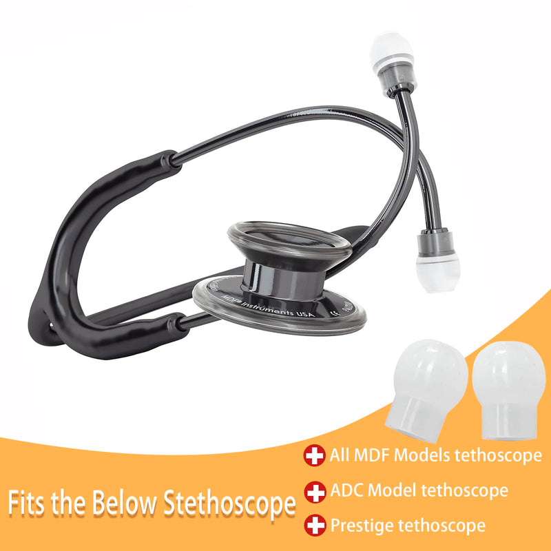 [Australia - AusPower] - 3 Pairs MDF Stethoscope Ear Pieces Earplug Replacement Parts, Pliable Silicone Stethoscope Eartip Earbuds Compress Slightly for Prestige ADC Stethoscope. 