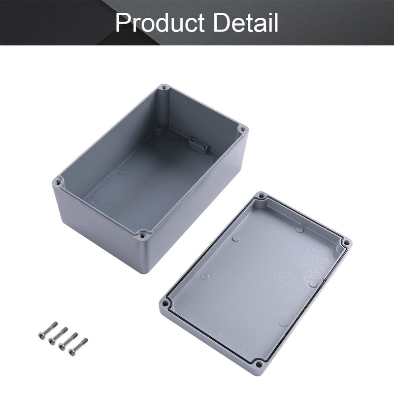 Fielect Aluminum Enclosure Project Box Waterproof IP65 Metal Junction Box Universal Electrical Project Enclosure Box, 7.40" x 4.72" x 3.07" 7.40" x 4.72" x 3.07"