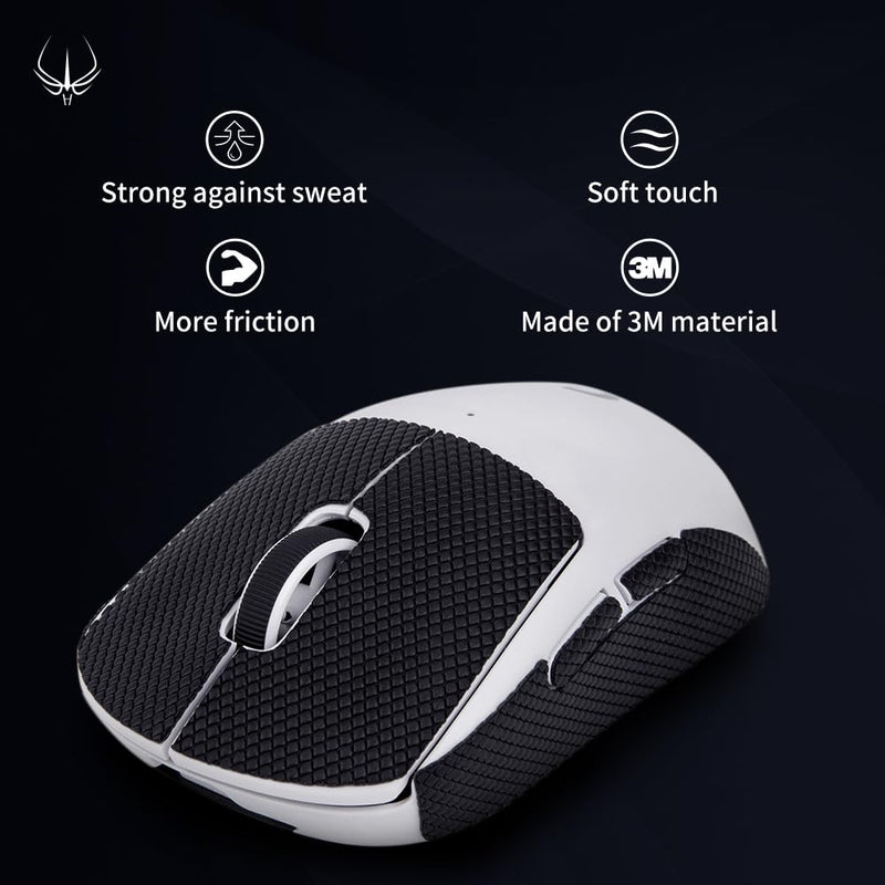 HOTLINEGAMES New 2.0 DIY Version Mouse Anti Slip Grip Tape for Gaming Mouse Skins,Sweat Resistant,Cut to Fit,Easy to Apply,Professional Mice Upgrade Kit