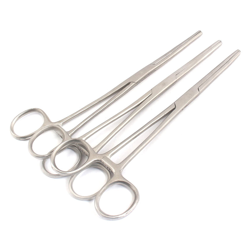 [Australia - AusPower] - OdontoMed2011 Set of 6 Hemostat Locking Forceps 8 Inches, Straight Stainless Steel - Multipurpose Ideal Hemostats for Nurses, Fishing Forceps, Crafts and Hobby 8" 