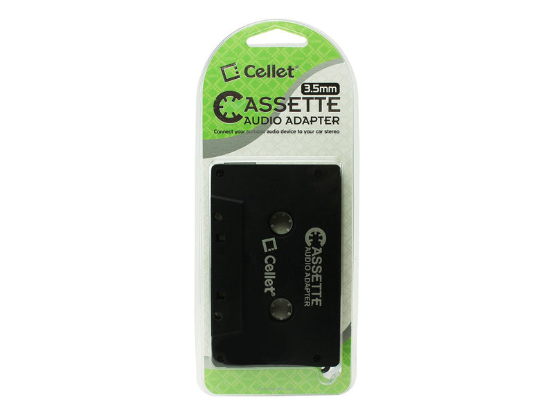 [Australia - AusPower] - Cellet 3.5mm Stereo Audio Aux Cable for Stereo, Car Audio Cassette to Aux Adapter, 3.5 MM Auxillary Cable Tape Adapter 