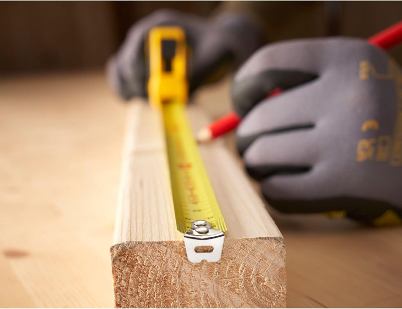 Stanley Tylon Tape Measure, 0-30-697 | 19mm Tape Measure Durable Coating Comfort Grip Accuracy Class II Slide Lock Function 5m Single