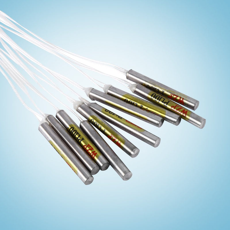 [Australia - AusPower] - 10pcs PT100 Sensor Probes Platinum Thermal for Temperature Controller -20℃ to 250℃ 