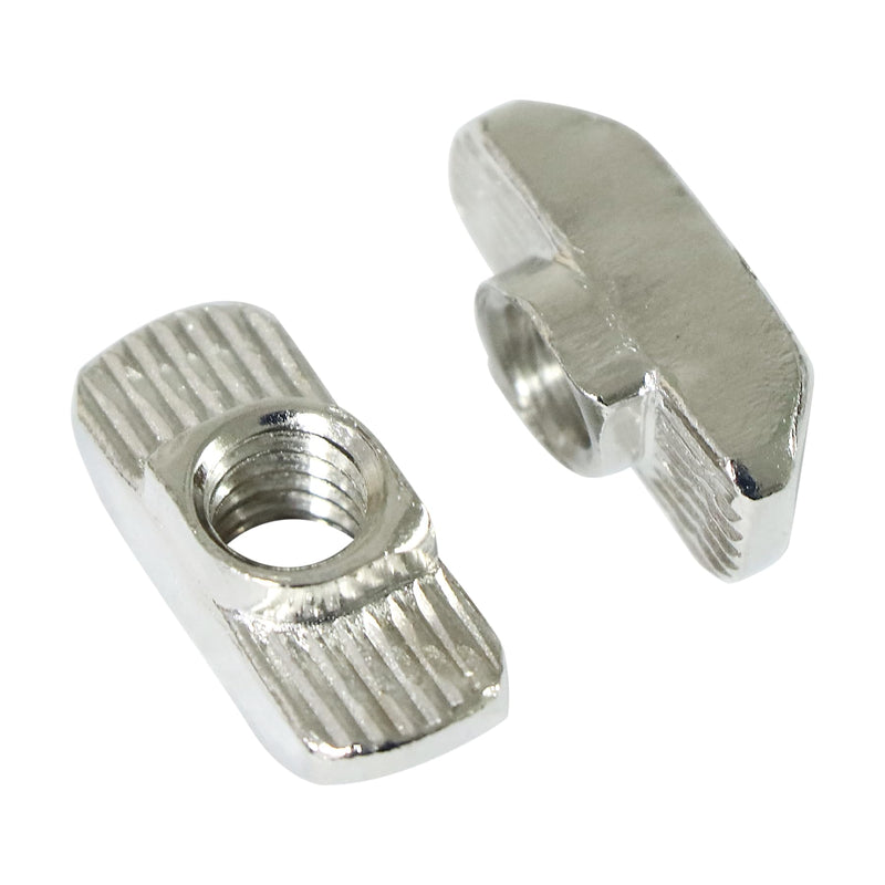 [Australia - AusPower] - 1/4"-20 Threaded Standard Steel Drop in T-Nut, Drop in T-Nuts Accessory Hardware Nuts for 15 40 Series Aluminum Extrusion Profiles Rail, 20 Packs 
