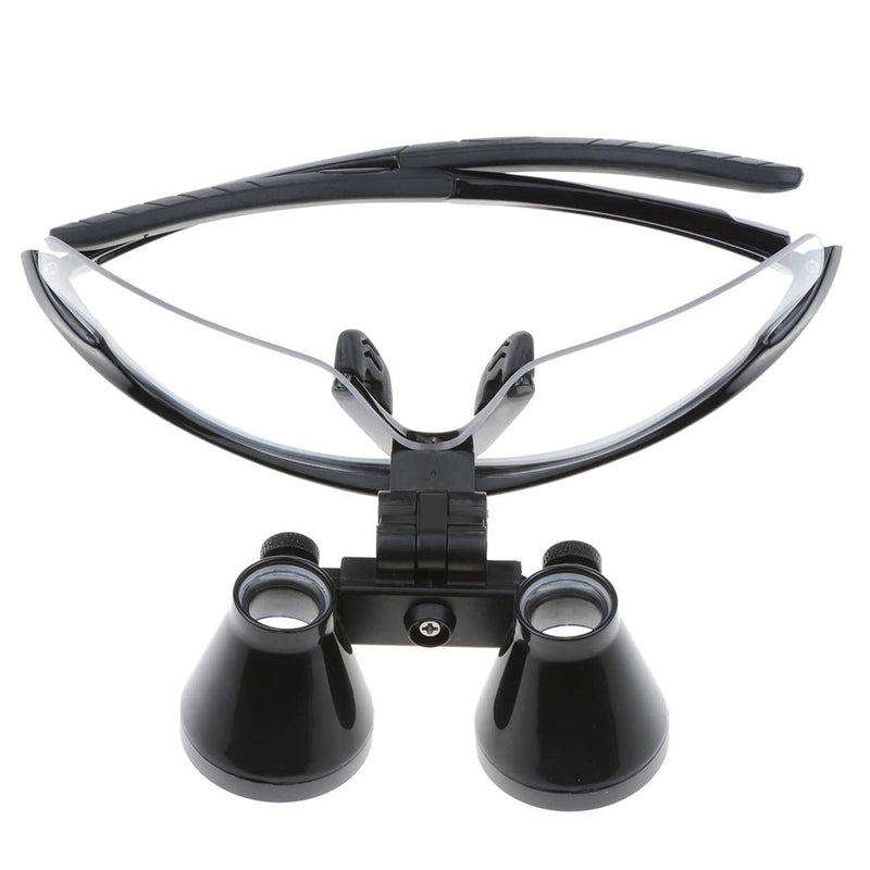 [Australia - AusPower] - NSKI 3.5X420mm Binocular Loupes DY-102 Optical Glass Plastic Frame with Antifog Black 