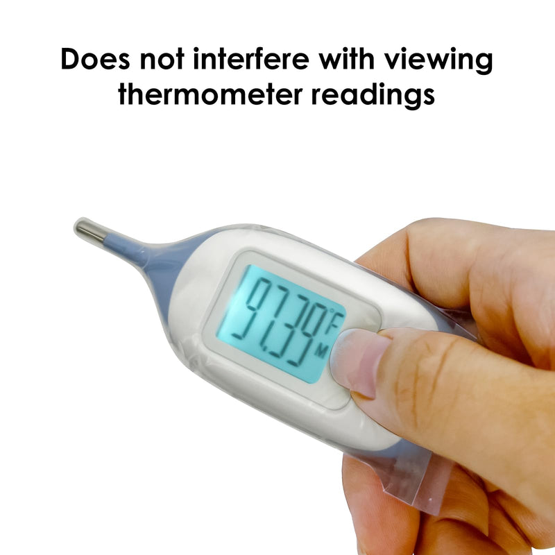 [Australia - AusPower] - 100pcs Disposable Digital Thermometer Probe Covers for Accurate and Hygienic Rectal Thermometer Measurements, Wrap Around The Thermometer's Entire Body 