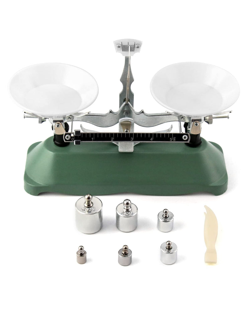 [Australia - AusPower] - QWORK Balance Scale, 200g / 0.2g, Mini Laboratory Triple Beam Balance Beam Scale for Teaching Tool (Pack of 2) 200g / 0.2g (Pack of 2) 