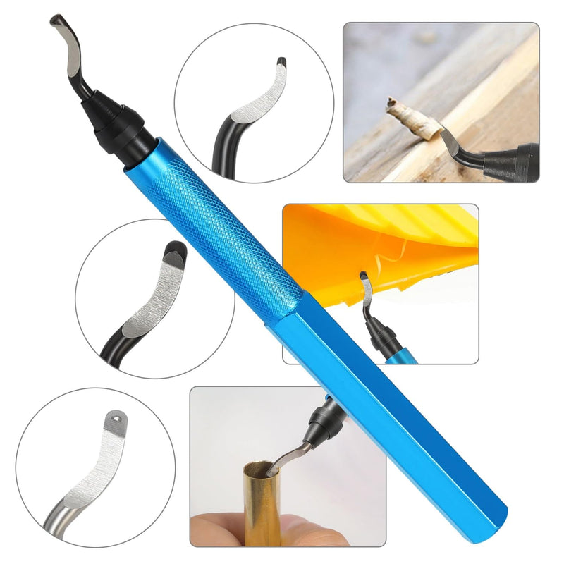 [Australia - AusPower] - VASTOOLS Deburring Tool with 10 Different Blades with Side Cutters for DIY, Model Making, 3D Printer, Art, Plastic 