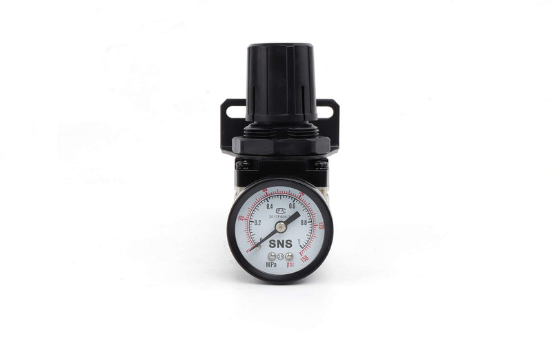 [Australia - AusPower] - SNS Air Compressor Pressure Regulator With Bracket and Gauge Female Thread 1/4 NPT 0-150 PSI Adjustable AR2000-N02 2000-N02 Ar 