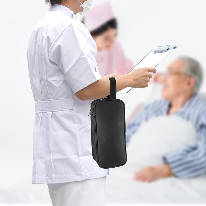 [Australia - AusPower] - Stethoscope Carrying Case Travel Stethoscope Bag Hold 2 Stethoscopes or BP Cuffs,Compatible with 3M Littmann/MDF/ADC,Medical Box with Extra Pocket for Nurse Accessories for Nurses Doctors 