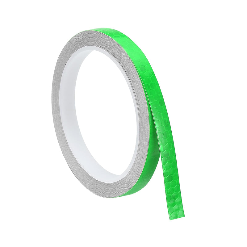 MECCANIXITY Reflective Tape, 0.4 Inch x 26 ft Self-Adhesive Trailer Reflector Tape Waterproof Warning Safety Sticker High Visibility Night Reflectors, Green