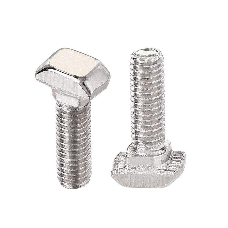 [Australia - AusPower] - Metric M8 x 20mm Thread T Slot,Drop-in Bolt T-Bolt,Hammer Head Bolt,T Screw Stud for 4545 Series Standard 10mm T-Slot Aluminum Extrusion Profile,Carbon Steel Nickel Plated (4545 Series,40Pcs) 45Series M8x20mm(40Pcs) 
