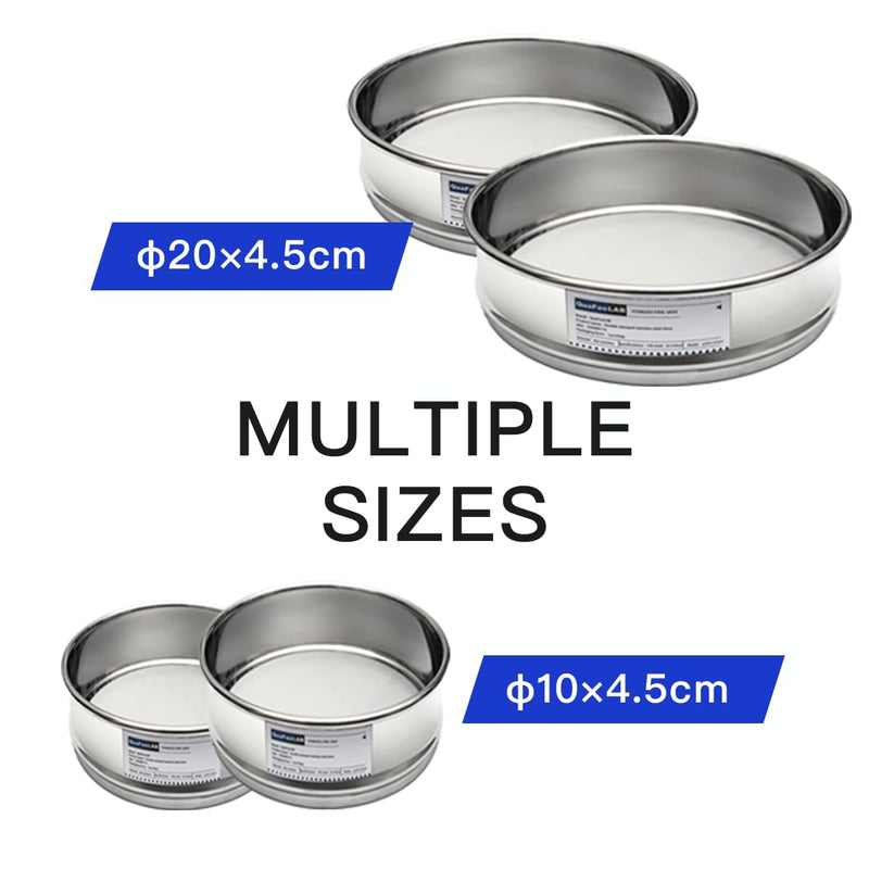 Lab Sieves 1800 Mesh, Economy Test Sieve #1800 Mesh, 4'' Diameter, 304 Stainless Steel Wire Cloth φ10×4.5cm 1800 Mesh（0.01mm）
