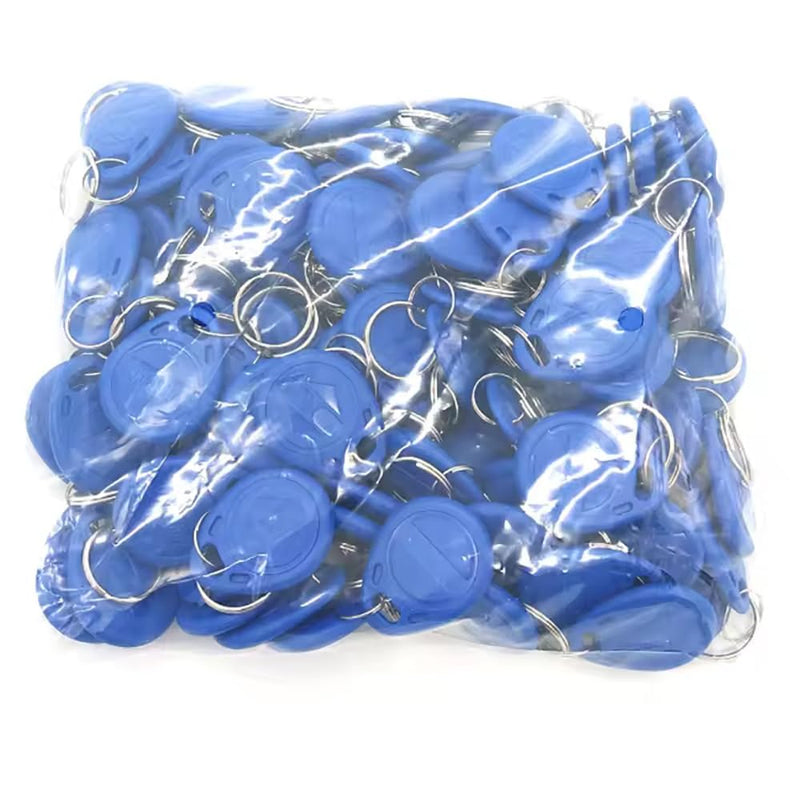 [Australia - AusPower] - 100 Pack Blue EM4100 Keyfobs - 64Bit Read Only RFID 125Khz Key Fobs for Access Control, Attendance, and Identification 