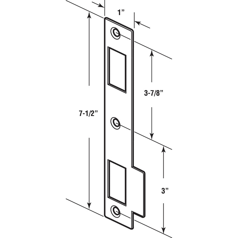 Prime-Line K 5064 Security Screen or Storm Door Mortise Lock, Heavy Duty, Non-Handed (1 Set)