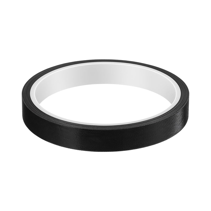 1 Roll Black Heat Resistant Tape, High Temperature Heat Transfer Tape PTFE Film Adhesive Tapes Waterproof Smooth Surface 1/2" Width, 10m / 33ft Length, Black 0.5" Width