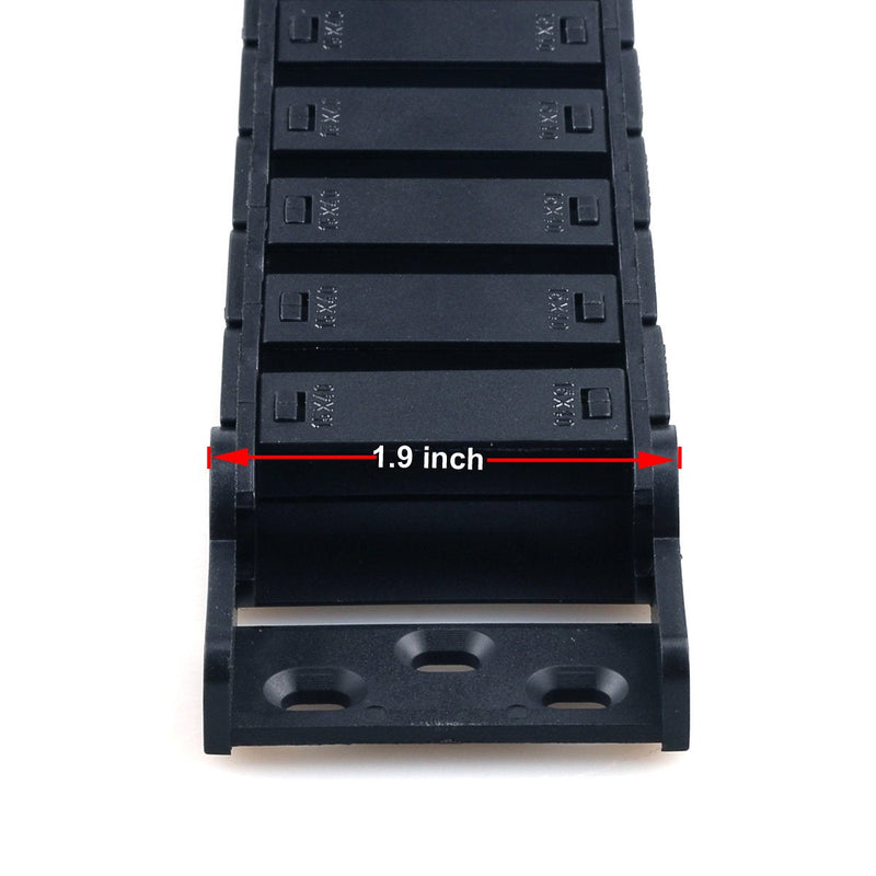 [Australia - AusPower] - URBEST Cable Drag Chain, 15 x 40mm Towline Wire Carrier 1 M/ 3.3Ft Plastic Semi Enclosed Machine Tool (15x40mm) 15x40mm 