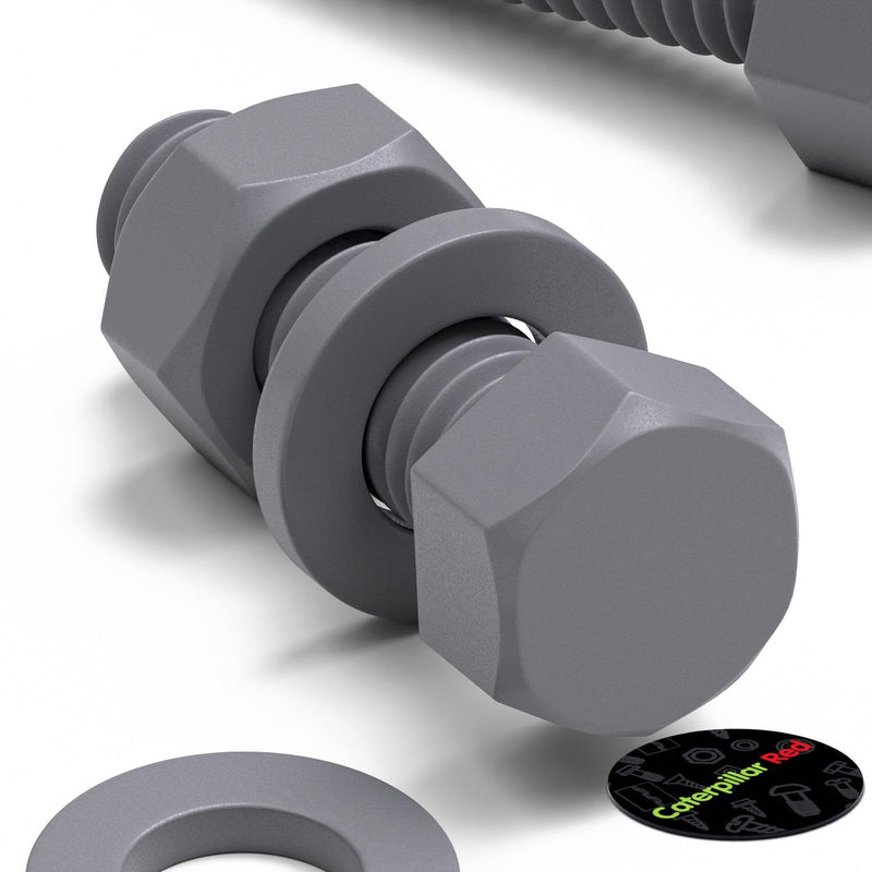 [Australia - AusPower] - 50 x Hexagon Head Screws Grey PVC Plastic nuts and bolts, Hex Head, oxidation resistant, weather resistant, UPVC, Plastic nuts and bolts, M6 x 20mm, (15/64 x 25/32 in) 