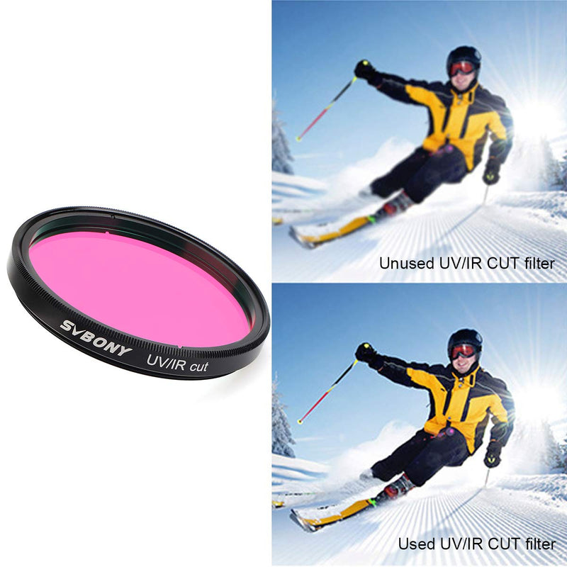 [Australia - AusPower] - SVBONY Telescope Filter UV IR Cut Block Filter Infra Red Filter CCD Camera for Astrophotography Telescope UV Filter 2 inch Threads for DSLR Camera 