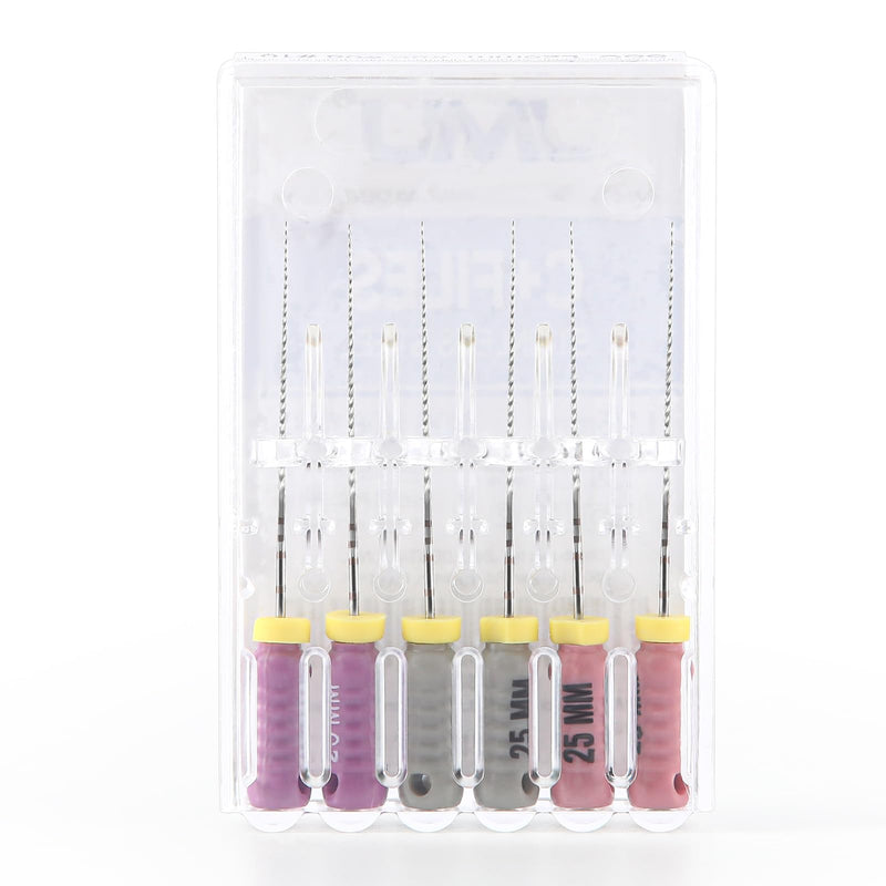 [Australia - AusPower] - JMU Endodontic Root Canal C+ Files #6-#10, Stainless Steel Hand Use Files, 25mm, 6pcs/Pack #06-#10 (25mm) 1 