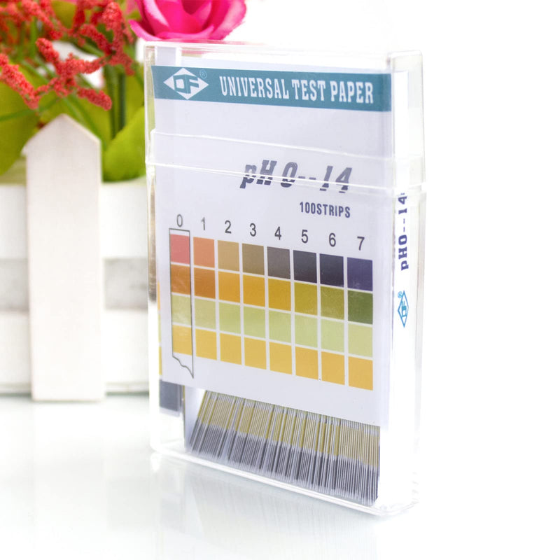 [Australia - AusPower] - 100 Sheets PH Test Paper, 0 to 14 Accurate Fast Measurement Acid Alkali Test Paper Strips for Water, Saliva, Soap, Soil, Diet pH Monitoring 