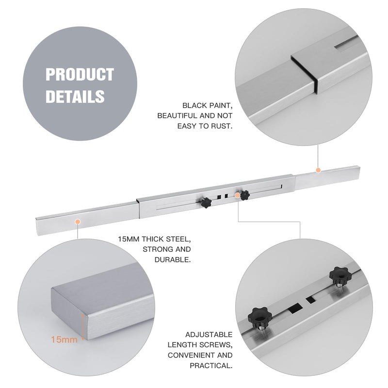 Door Security Door Bar (Stainless Steel - Heavy Duty) Use as Door Security Bar -Door Reinforcement Lock,Protect the Security of the Entire Door. Fits Doors 30"-39" - Safe Room Stainless Steel