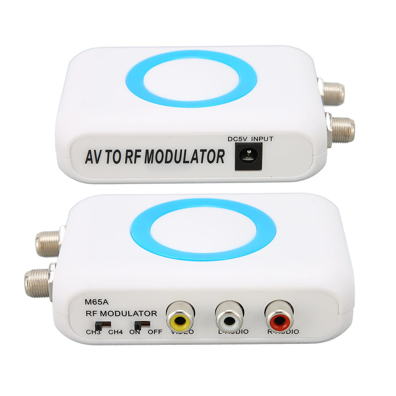 [Australia - AusPower] - RF Modulator, RCA to RF Coaxial Adapter, VHF Demodulator Converter, AV to RF Modulator for VCR DVD Laptop AV Composite Video to Analog NTSC Coax TV 