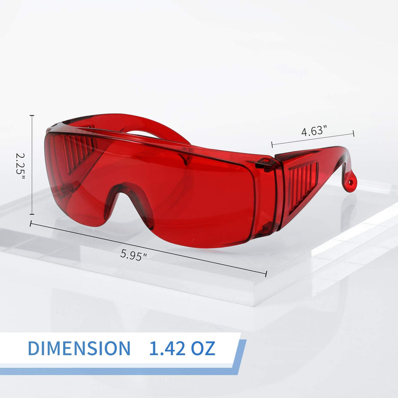 [Australia - AusPower] - Dental Eyewear for Teeth Whitening Light, Eye Shield Safety Glasses LED Protective Goggle 