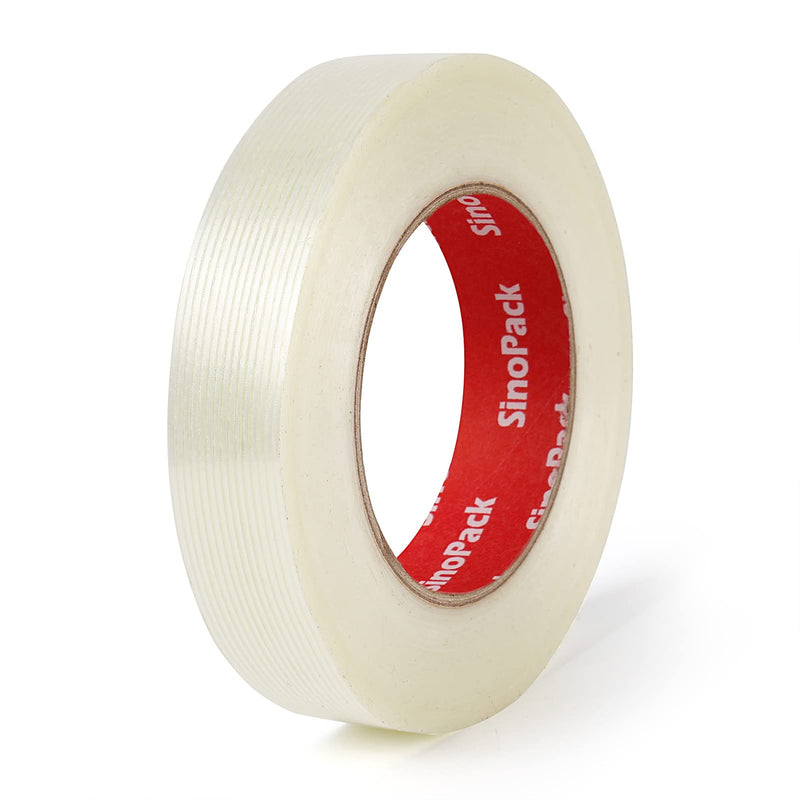 [Australia - AusPower] - Strapping Tape 3Pack 5.5Mil x 1in x 50yds Strapping Tape 1 inch Heavy Duty Strong Tape Fiberglass Reinforced Filament Tape 3 