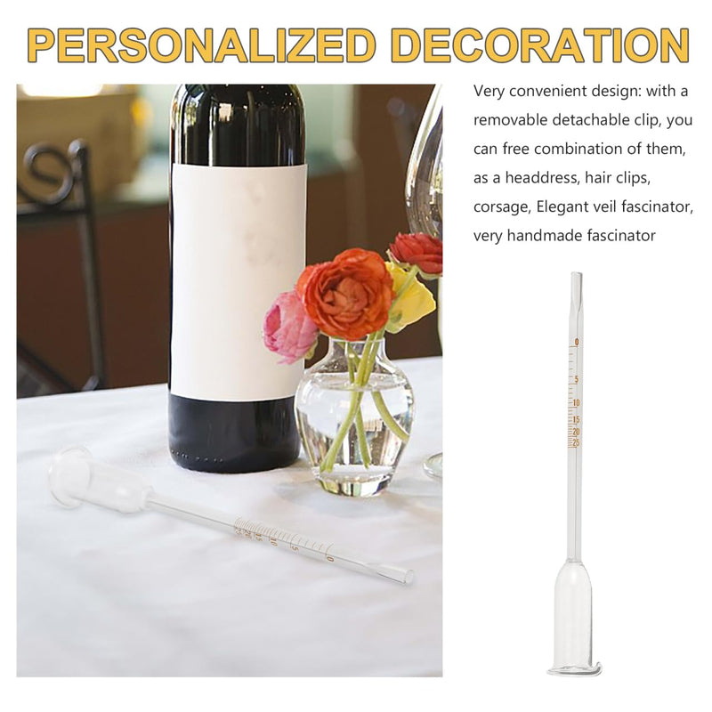 [Australia - AusPower] - Glass Alcohol Meter for Wine, 0-25% Alcohol Tester,Vinometer for Wine Accurate Vinometer 