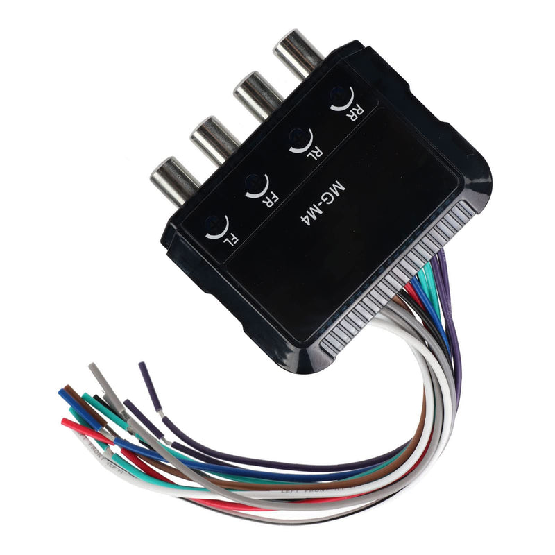 [Australia - AusPower] - High to Low Audio Converter 4 Channel Line Frequency Adapter for Amplifier Compatibility 