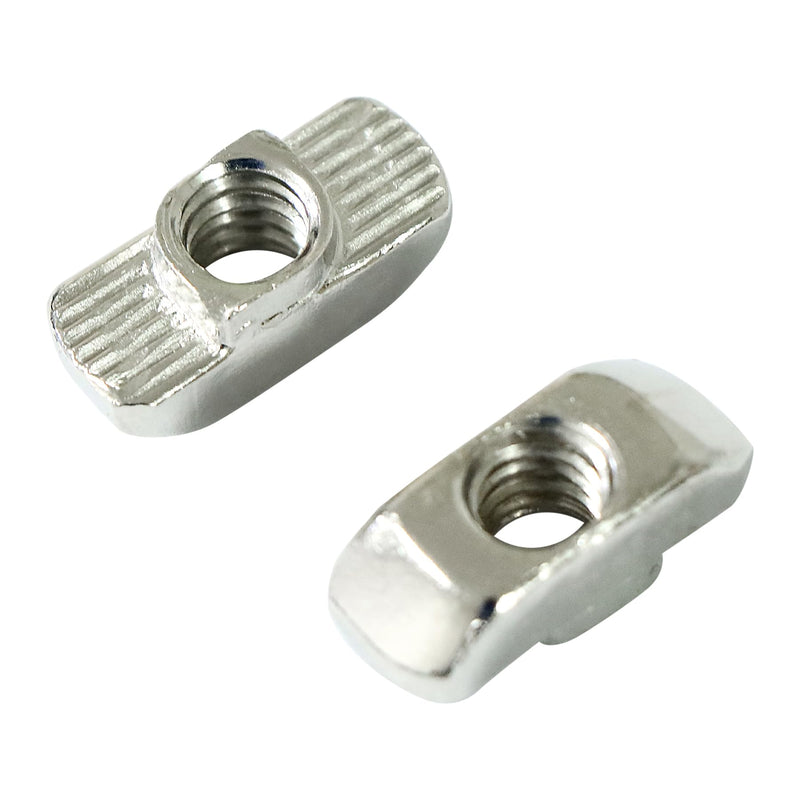[Australia - AusPower] - 1/4"-20 Threaded Standard Steel Drop in T-Nut, Drop in T-Nuts Accessory Hardware Nuts for 15 40 Series Aluminum Extrusion Profiles Rail, 20 Packs 