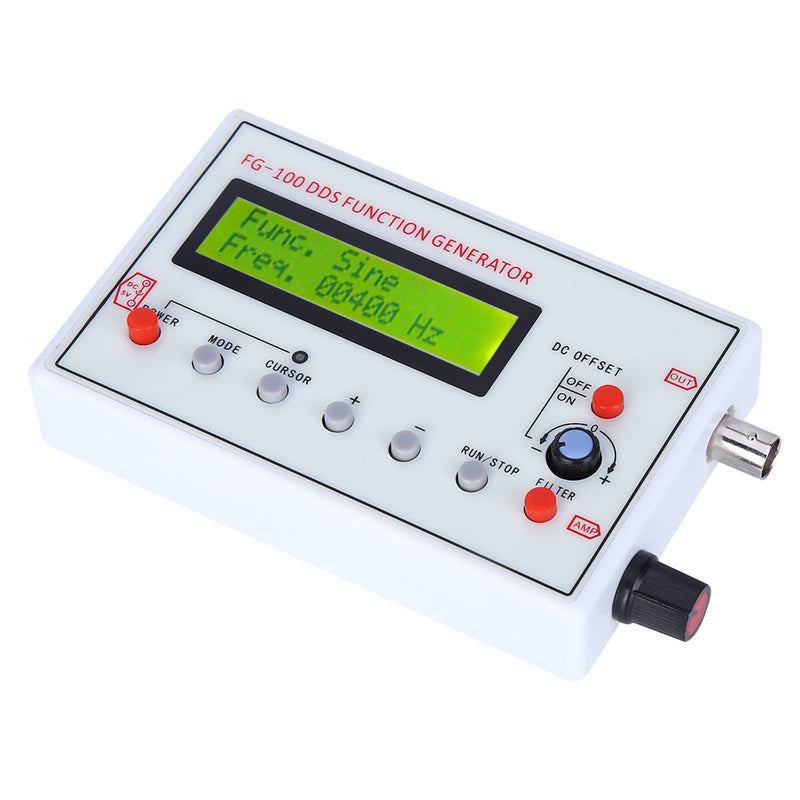 [Australia - AusPower] - FG-100 DDS Function Sine/Rectangle/Triangle/Sawtooth Output Waveform 1HZ-500KHz Counter Signal Source Generator Meter 