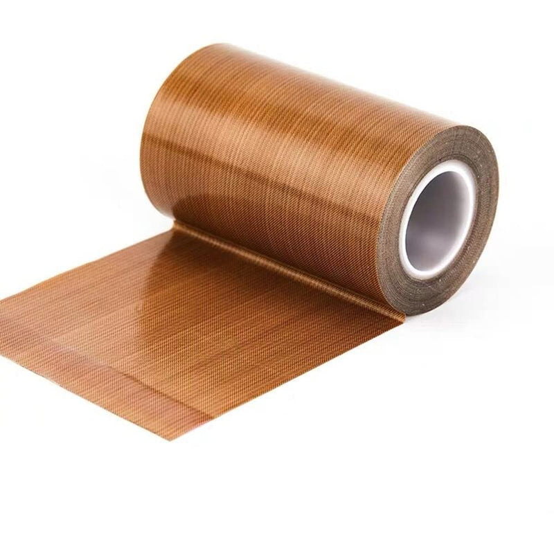Teflon Tape,8-inch x 33 Feet x 0.18mm Low Friction Tape High Temp Adhesive Tape,Abrasion Resistant,Surface Protection for Wood,Drawer,Cabinet,Furniture,Vacuum Sealer & Hand Impulse Sealers Brown 1 Roll 8-inch x 33 Feet