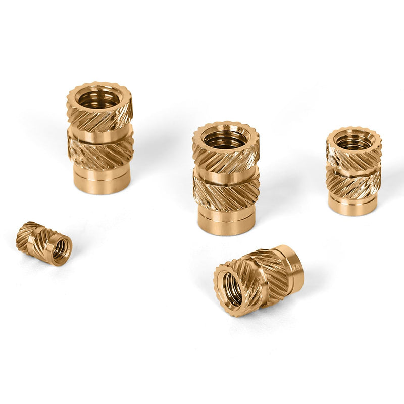 [Australia - AusPower] - M5 x 8mm L x 7mm OD Threaded Inserts, 30 PCS Metric Knurled Insert Nuts, Premium Brass Heat Seat Inserts for 3D Printing Components M5 x 8L x 7mm 