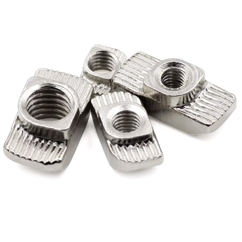 [Australia - AusPower] - 50Pcs 4040 Series M8 T Nuts, T Slot Nut Hammer Head Fastener Nut, Nickel Plated Carbon Steel Nut for Aluminum Profile(4040 Series M8) 