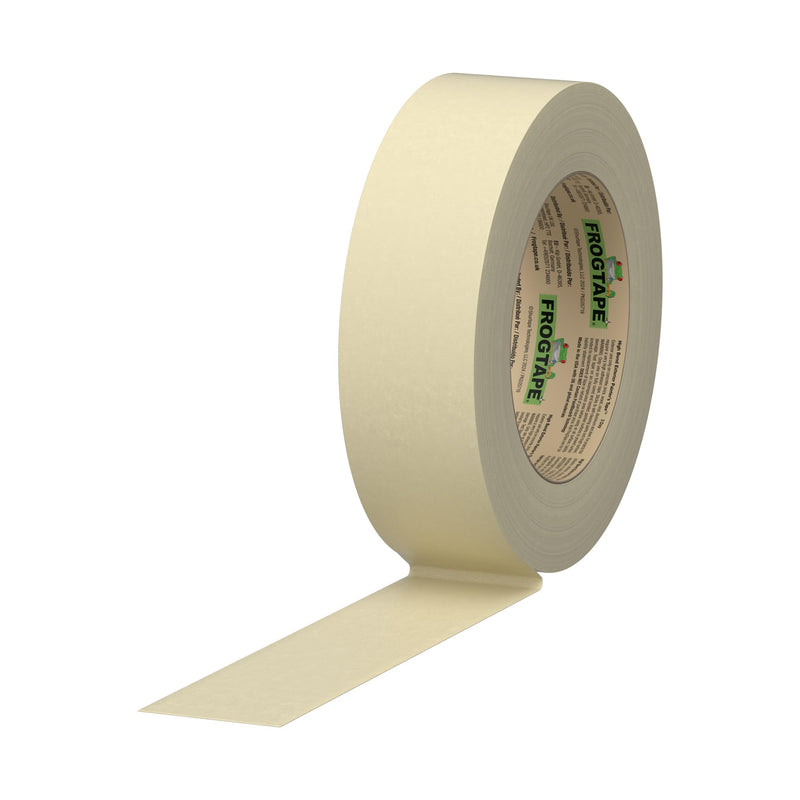 FrogTape High Bond Exterior Painter's Tape, 1.5 in Wide (1.41 in x 60 yd) High Adhesion Masking Tape for Painting, Works with Self-Cleaning Paint, Beige, 1 Roll