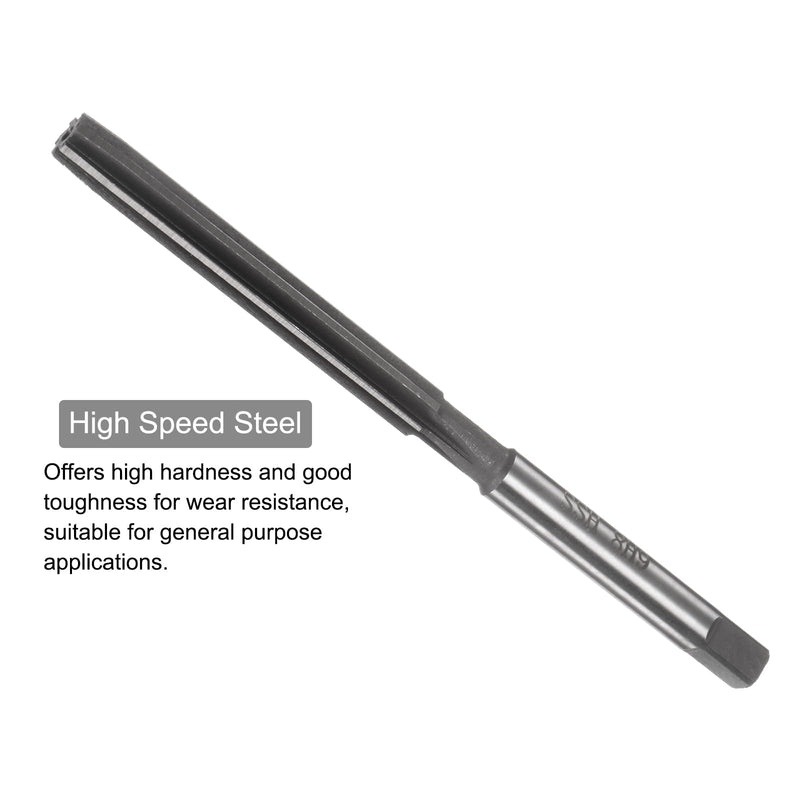 [Australia - AusPower] - QUARKZMAN Hand Reamers, 6 mm H8 Metric Reamer Drill for Metal Wood Hole Reaming, Straight Groove High Speed Steel (HSS) Tool 6mm 