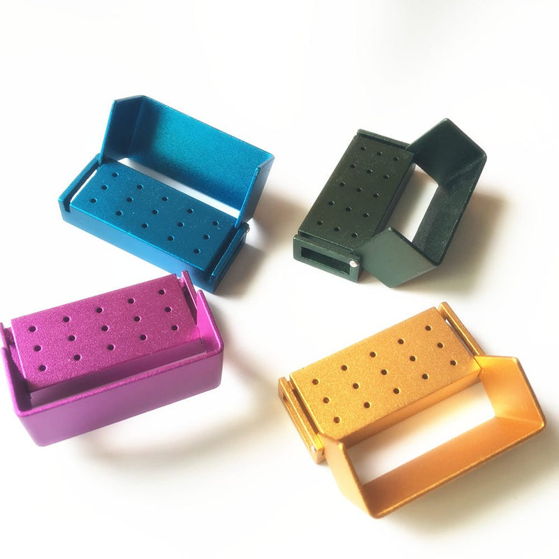 [Australia - AusPower] - 15 Holes Autoclavable Dental FG High Speed Burs Holder Blocks 4pcs/Set 