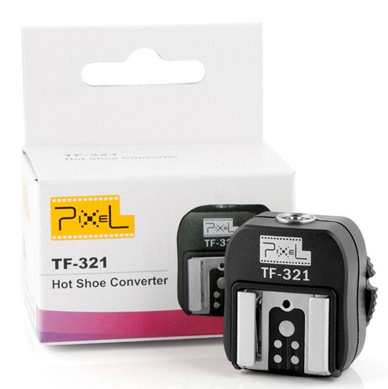 [Australia - AusPower] - Pixel e-TTL Flash Hot Shoe Adapter with Extra PC Sync Port for Canon DSLRs and Flashguns 