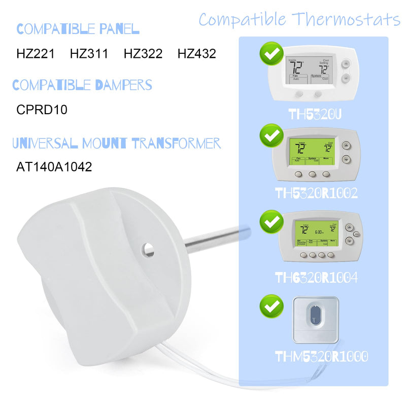[Australia - AusPower] - New Upgraded CECOMINOD032202 C7735A1000 Discharge Air Temperature Sensor Compatible with Honeywell zone system, Thermostats TH5320U TH5320R1002 TH6320R1004 THM5320R1000, Panel HZ221 HZ311 HZ322 HZ432 