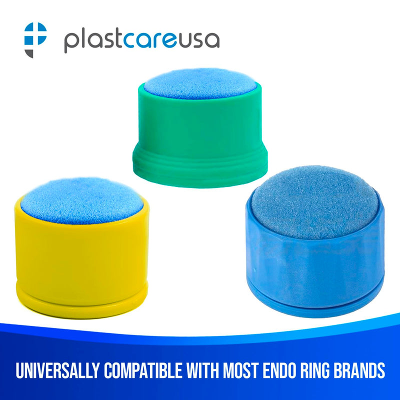 [Australia - AusPower] - PlastCare USA Premium Blue Round 2.5" Endodontic Foam – Pack of 50 Sponges for Optimal Dental Procedures & Root Canal Treatments 