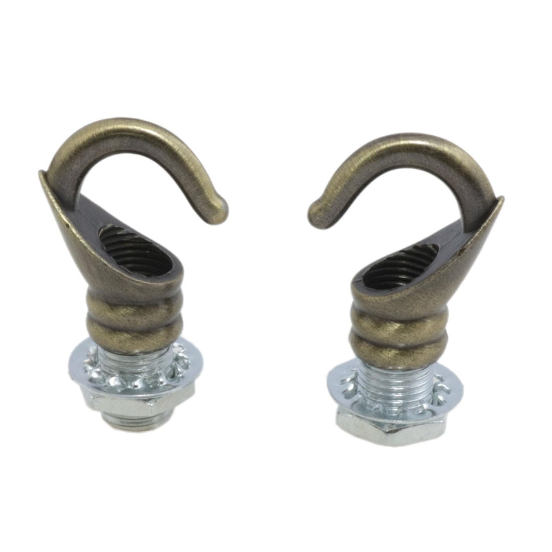 [Australia - AusPower] - Light Fixture Hooks Ring Nut Lifting Ring Nut Eye Nuts Lamp Nut M10 Thread Bronze Ring Hanging Light Ring Lighting Chandelier Replacement Parts Swag Light Kit 4 Set 